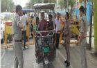 ई-रिक्शा चालकों पर यातायात पुलिस की बड़ी कार्रवाई