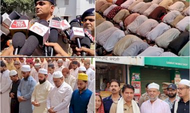 अलविदा जुमे की नमाज में पुलिस का कड़ा पहरा, सड़कों पर दिखा कानून का रौब