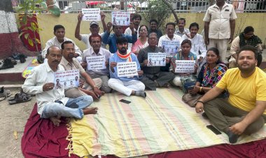 बरेली में प्रवर्तन निदेशालय की कार्रवाई के खिलाफ कांग्रेस का प्रदर्शन