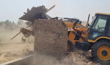 बरेली विकास प्राधिकरण की बड़ी कार्रवाई: भोजीपुरा क्षेत्र में चार अवैध कॉलोनियों पर चला बुलडोजर