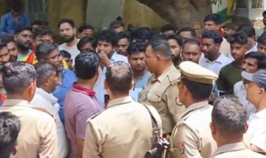 विहिप नेता गिरफ्तारी पर भड़के हिंदू संगठन,थाने व तहसील पर किया विरोध-प्रदर्शन