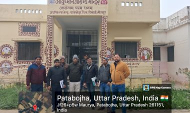 आरोग्य मेले का निरीक्षण