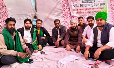 बहेड़ी में किसानों का धरना तीसरे दिन भी जारी