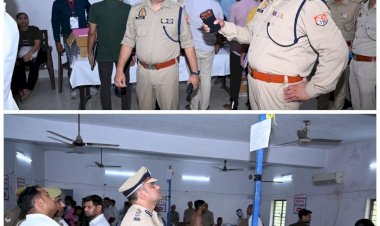 दरोगा भर्ती परीक्षा का सच जानने ग्राउंड पर उतरे एसएसपी अनुराग आर्य, रिजर्व पुलिस लाइन्स में कड़े सुरक्षा निर्देश