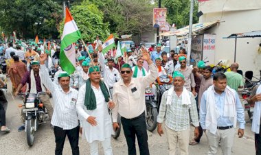 भारत-अमेरिका फ्री ट्रेड समझौते के विरोध में किसानों की बाइक रैली, प्रधानमंत्री के नाम सौंपा ज्ञापन