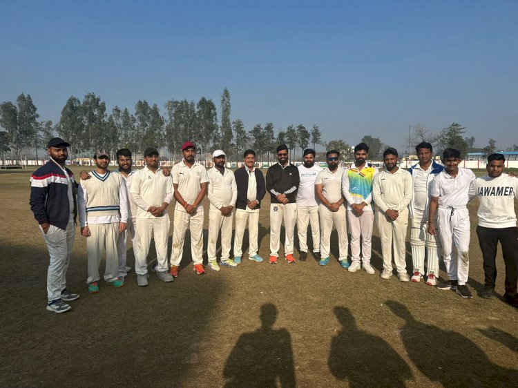 सीडीओ जग प्रवेश के शानदार प्रदर्शन से डीपीएस 12वीं ने जीता फ्रेंडली क्रिकेट मैच