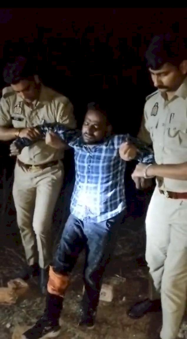 मुठभेड़ में 25 हजार का इनामी बदमाश गिरफ्तार