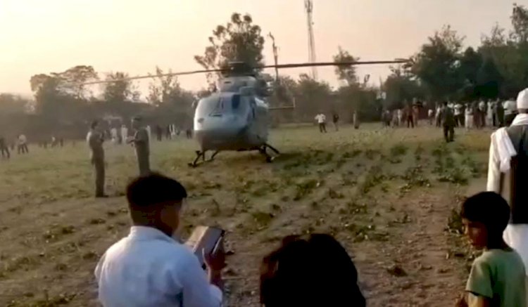 मीरगंज में वायुसेना के ऐ.एल.एच हेलीकॉप्टर की सुरक्षित इमरजेंसी लैंडिंग, पायलट की सूझबूझ से टली बड़ी दुर्घटना