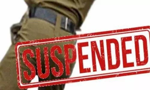 नो एंट्री में ट्रक,चार पुलिसकर्मी सस्पेंड