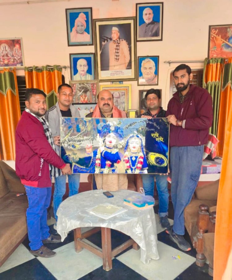 भुजेंदर गंगवार से मिले गुड्डू अल्वी व विनय चौधरी