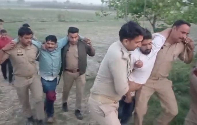 बहेड़ी में पुलिस-गौकश भिड़ंत