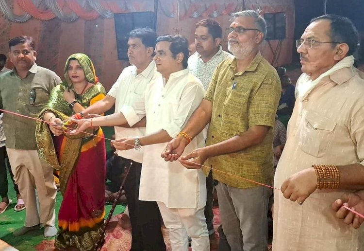 जरौली में भव्य रामलीला मैदान का लोकार्पण, गांव में उत्सव सा माहौल