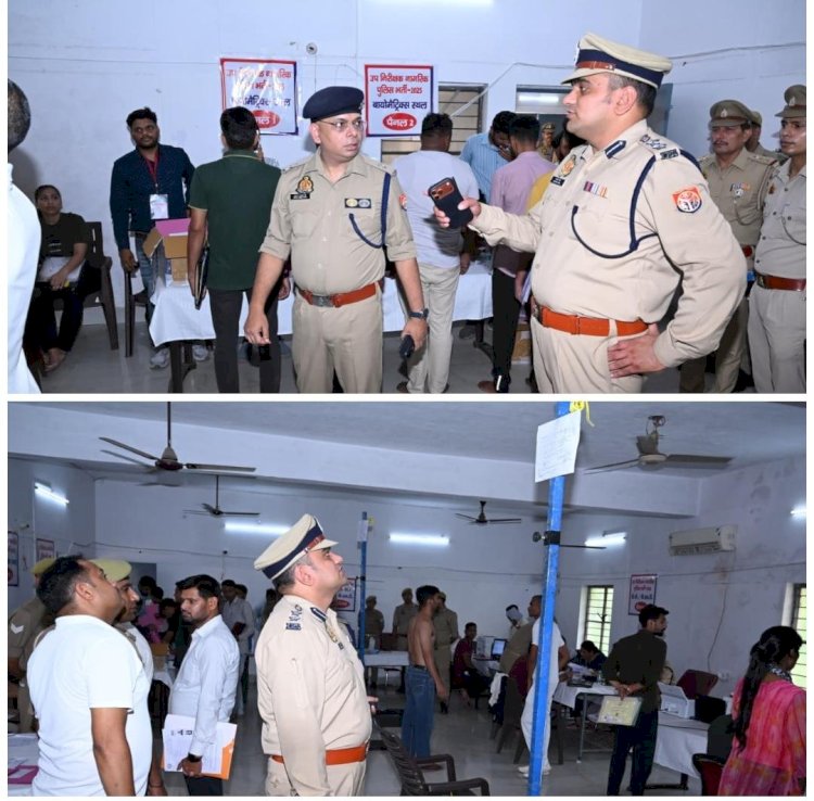 दरोगा भर्ती परीक्षा का सच जानने ग्राउंड पर उतरे एसएसपी अनुराग आर्य, रिजर्व पुलिस लाइन्स में कड़े सुरक्षा निर्देश