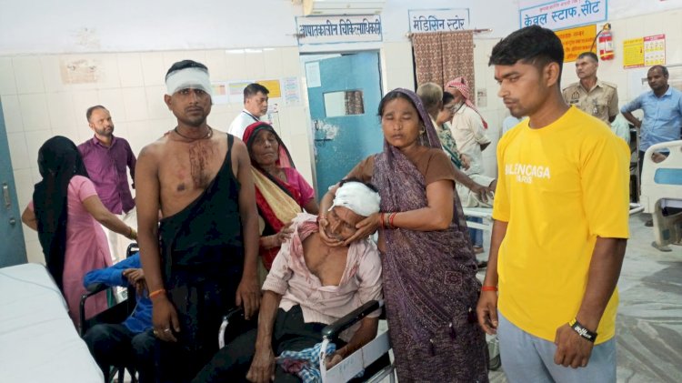 खेत की मेड विवाद में पांच घायल