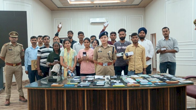 बरेली पुलिस ने 82 लाख के 411 गुम-चोरी मोबाइल बरामद किए