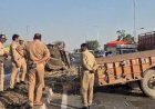 मीरगंज: धनेली ओवरब्रिज पर ट्रैक्टर-ट्रॉली पलटी; हादसे में एक की मौत, दो की हालत गंभीर