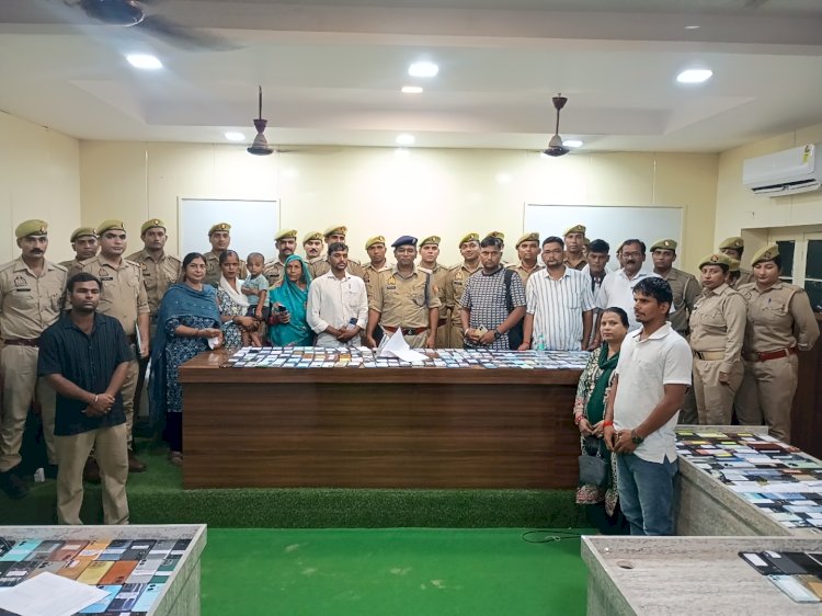 सीईआईआर पोर्टल से 455 मोबाइल बरामद, पुलिस ने लौटाए 91 लाख के फोन